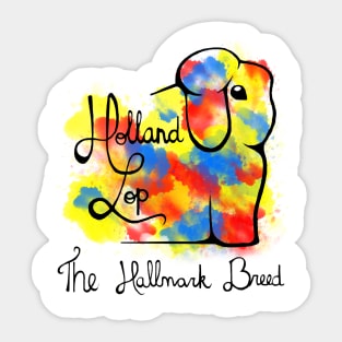 The Hallmark Breed Holland Lop Primary Sticker